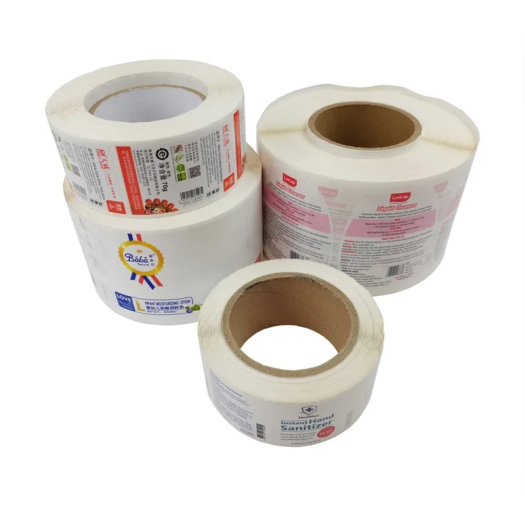 Adhesive Waterproof Label Stickers Customized Vinyl Packaging Labels for Perfume Bottle Makeup Product with your logo
