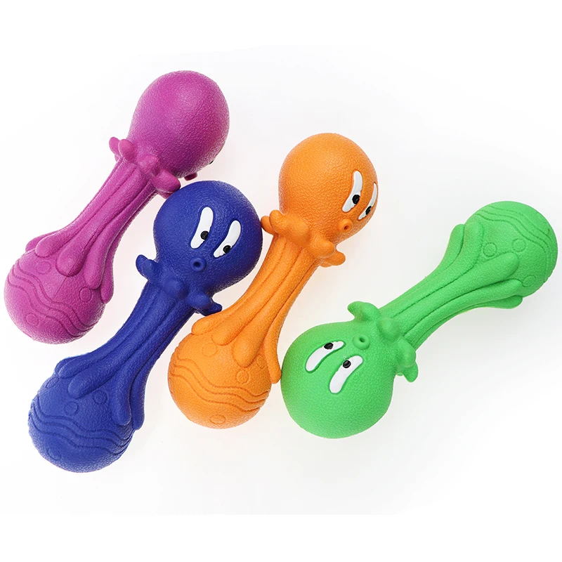 
eight-gourd fish bone puppy chew toy Custom Rubber Dog Toys 