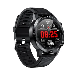 Round smartwatches L12 big full touch screen 1.54 inch bloodpressure  heart rate smart watch ip68 swimming ecg fitness tracker