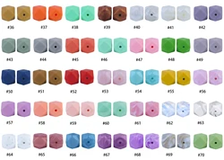 New Fast Shipping Eco-friendly Safety Baby Teething Chewable Silicone Beads Silicone Hexagon Bead For Baby Teething