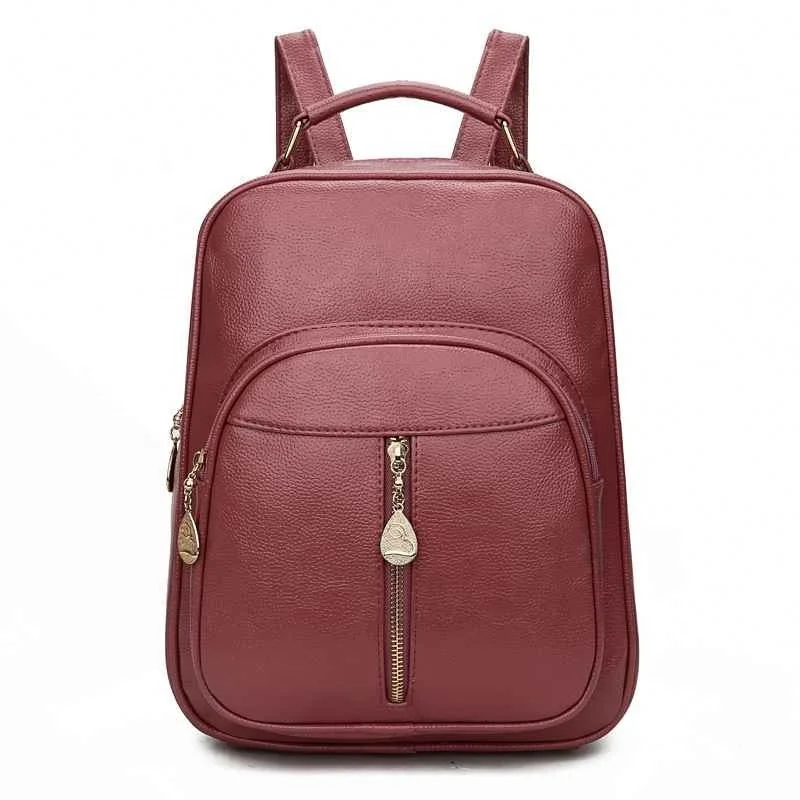 Backpacks School Bags Teenage For Girls Designer Lady Casual Bagpack Fashion Women Leather Backpack Female Student Shoulder Bag
