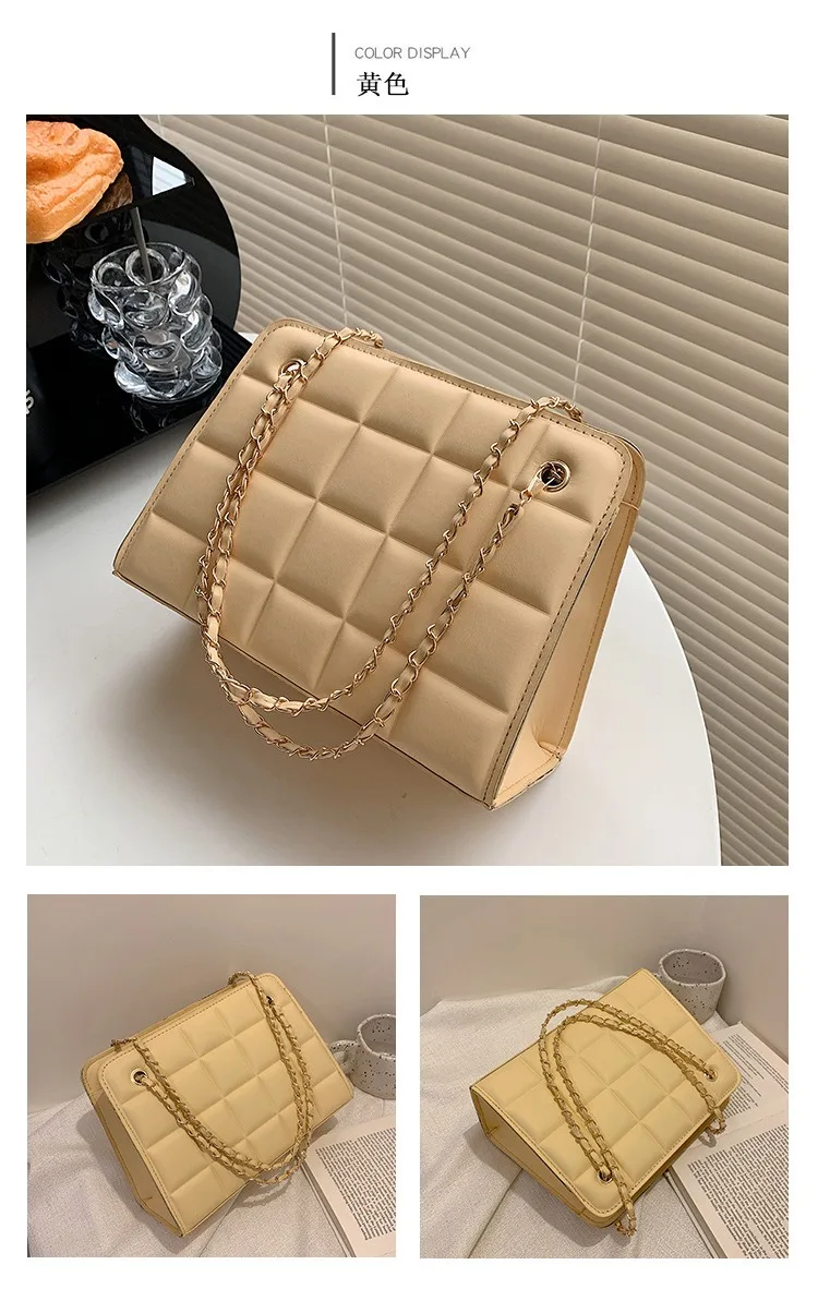 2023 new Korean retro chain solid color underarm bag casual summer shoulder bag handbag messenger Luxury Cosmetic Fashion Ladies