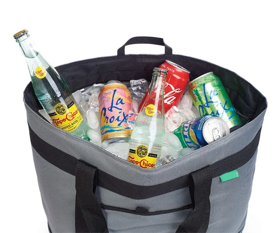 Soft Cooler Bag, Beach Cooler Bags Insulated Food Delivery Bag Collapsible Cooler Camping Cooler, Beer Cooler