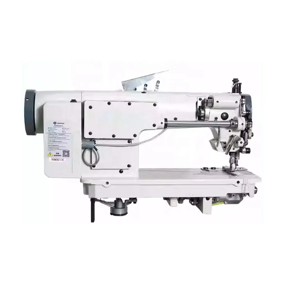 QK357 Synchronous chain double needle machine plastic strip automatic feeding sewing machine for advertising light box