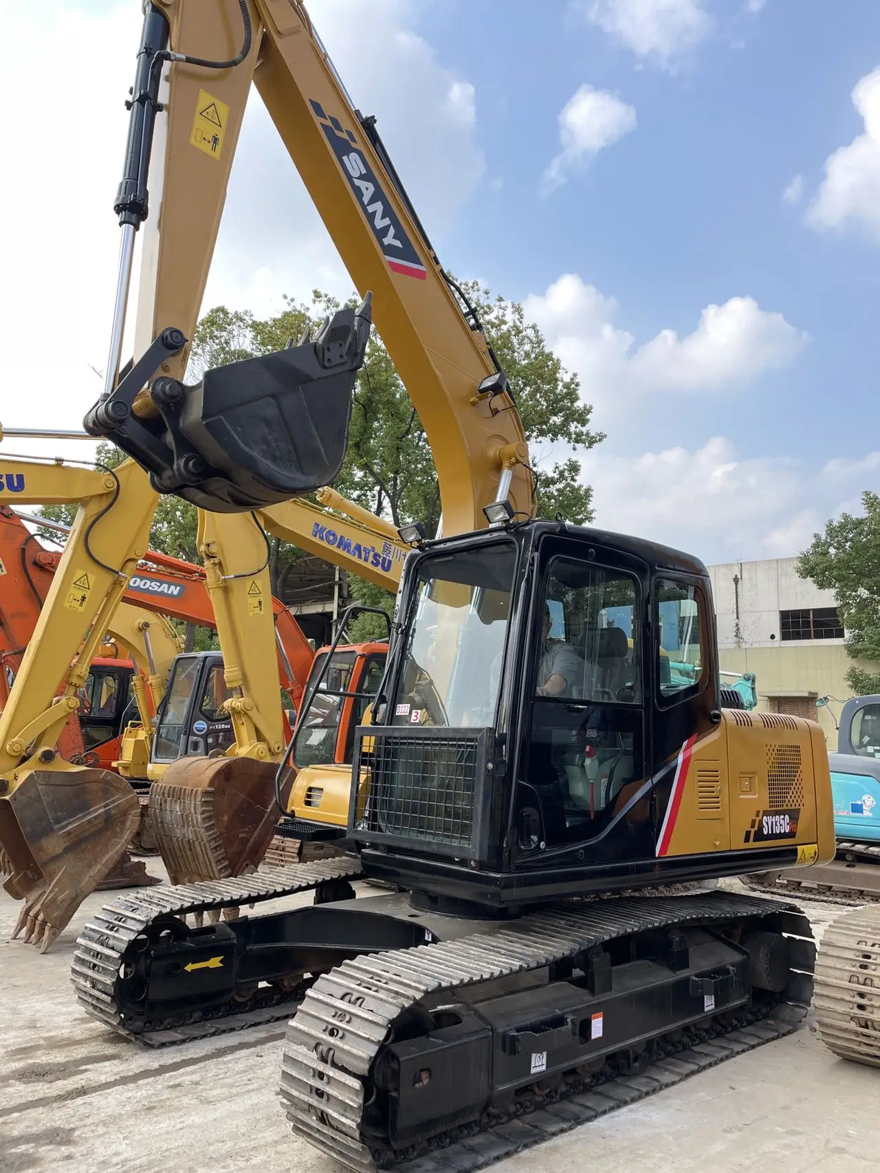 Good condition second hand  sany 135 excavator for construction with high quality from China for sale