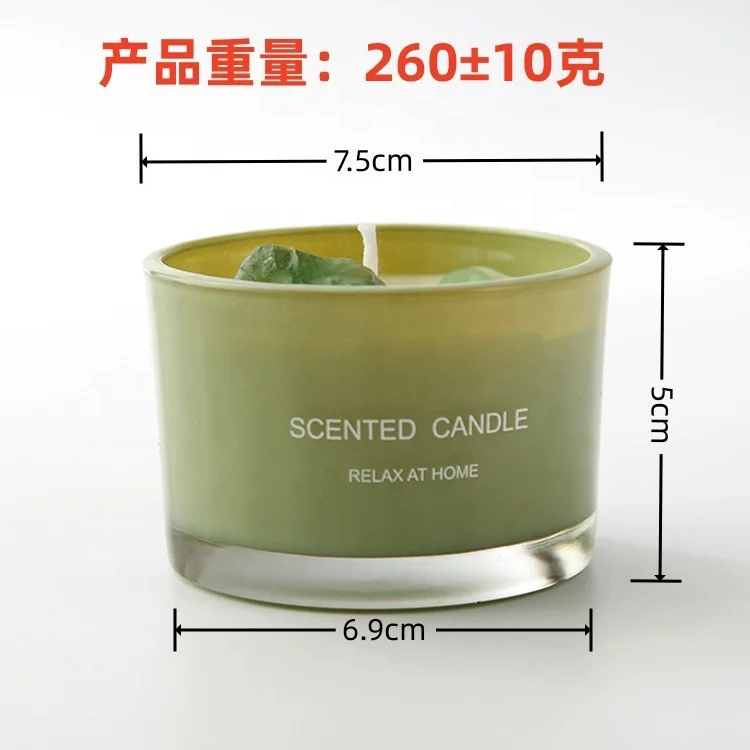 Aromatherapy Candle Dry Flower Crystal Stone Soybean Wax Fragrance Candle Fragrance Candle Birthday