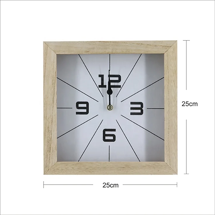 Оптовая продажа современные деревянные стекло farmhouse квадратный настенные часы для гостиной
