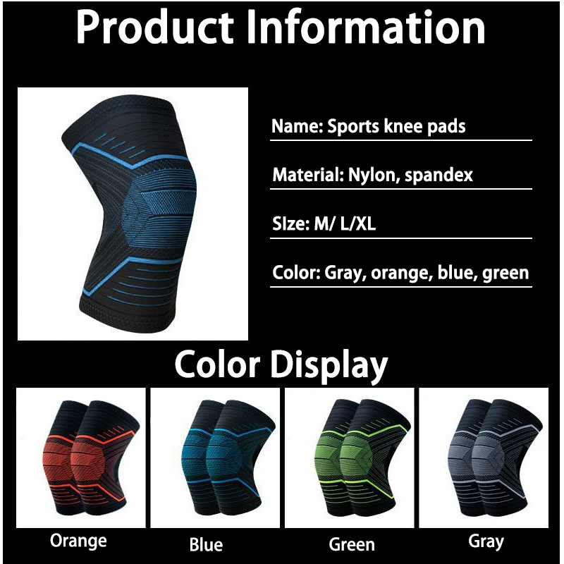 Knee Brace Support Compression Sleeves Registered Pads for Basketball Cycling  Protector Sleeve