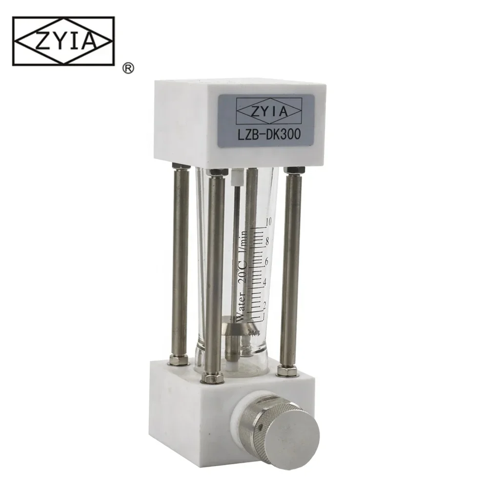 High quality  panel type  PTFE chemical acid  sight glass flow meter