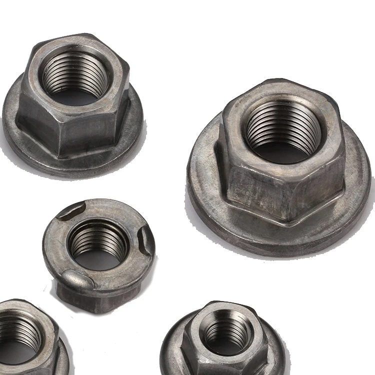 China Manufacture Carbon Steel M10 M12 M14 Hexagon Flange Weld Nut