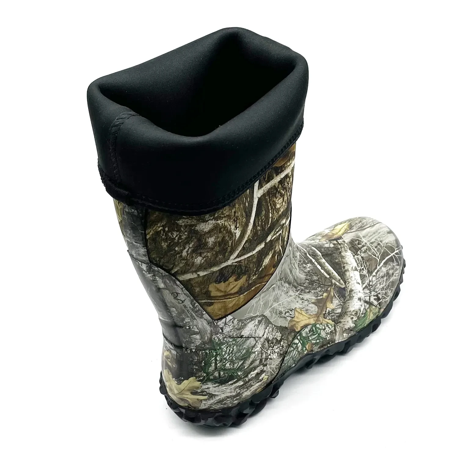 Mens Hunting Boots Muck Realtree Timber Camouflage Hunting Boots 100% Waterproof Natural Rubber Boots