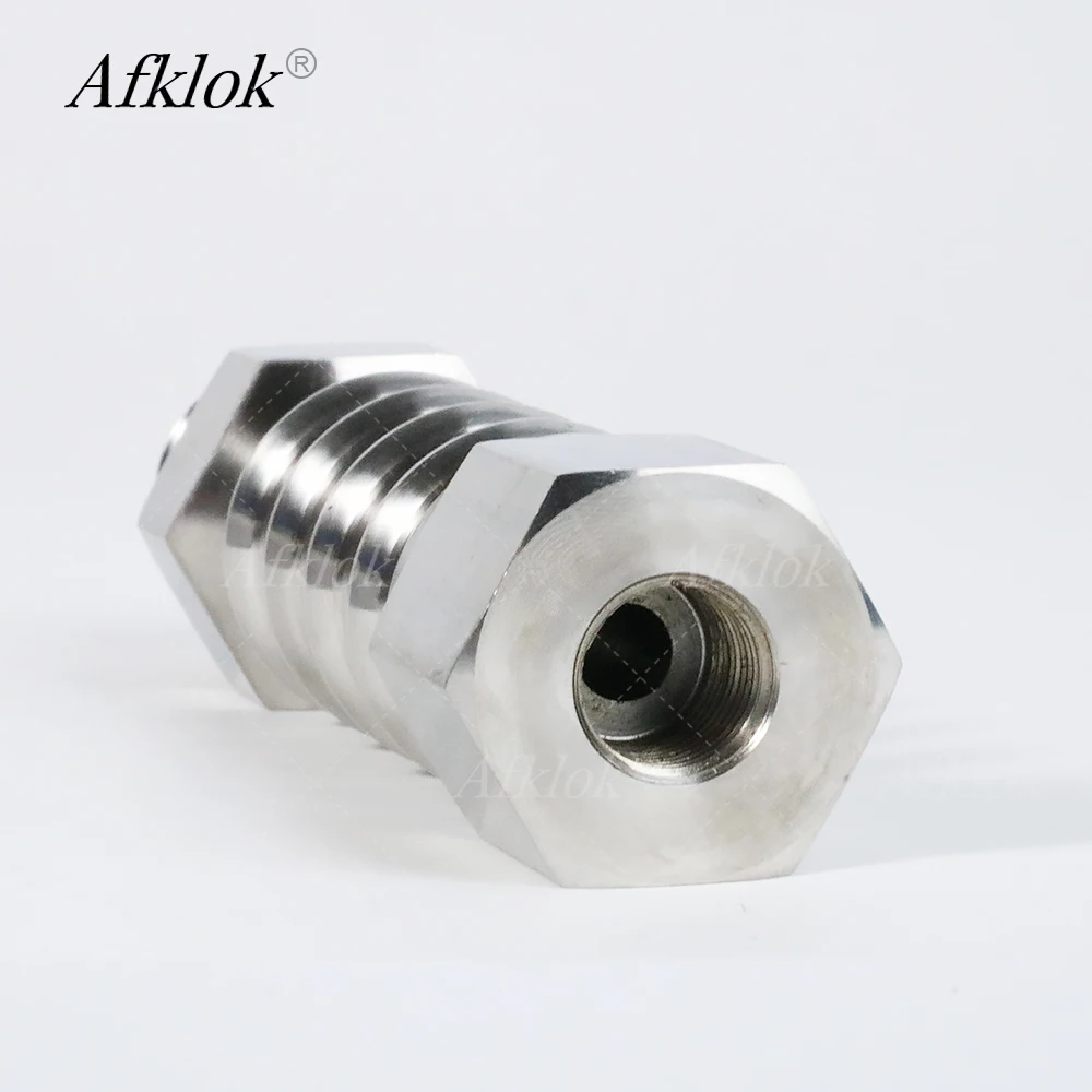 High Temperature Pressure Transmitter Sensor Heat Sink Connector Stainless Steel Female and Male Wire Radiator Adapter 1/4in