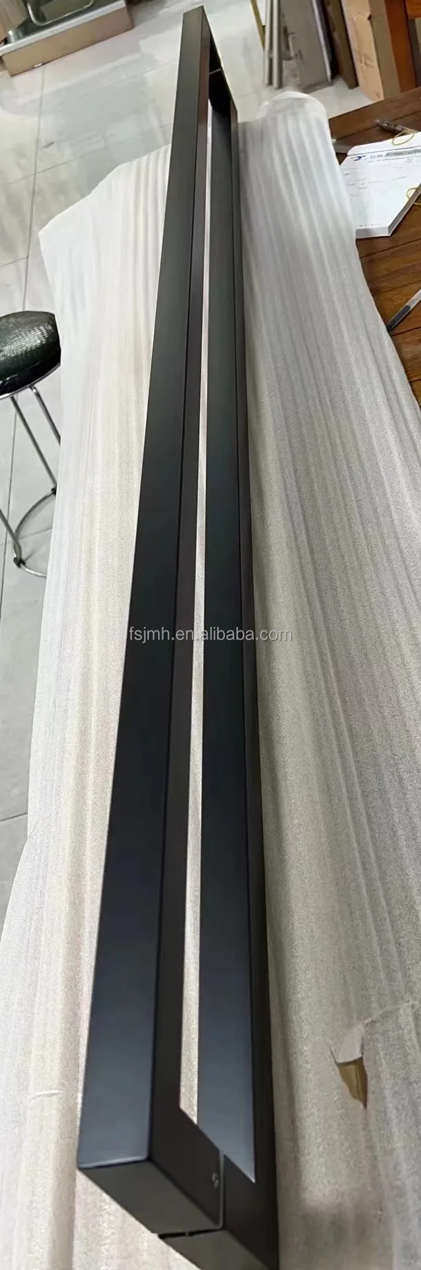 Wholesale Price Handle Stainless Steel Double Sided Wooden Door Pull Handle Luxury Interior Furniture Glass Door Handle
