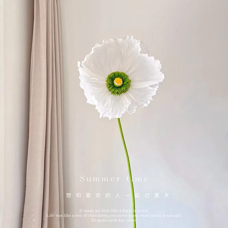 Wedding supply home shopping mall window display photography props crepe paper poppy hand made giant flowers