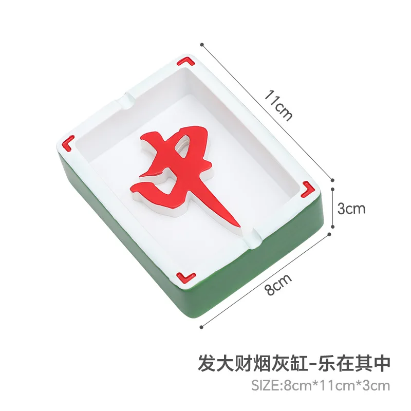(Wholesale) Hot Selling Creative Resin Mahjong ashtray For Home Decoration