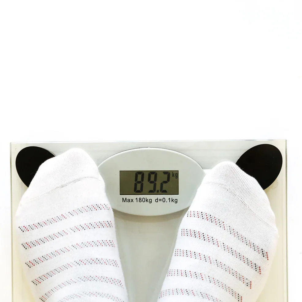 Manufacturers wholesale support custom foreign trade square transparent electronic body weight  digital body weighting scale