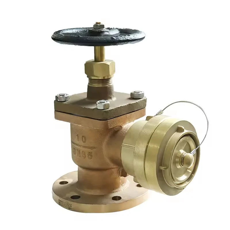 Solas standard brass material fire hydrant for marine fire fighting