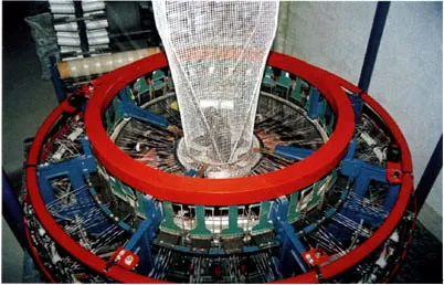 Leno mesh bag circular weaving loom