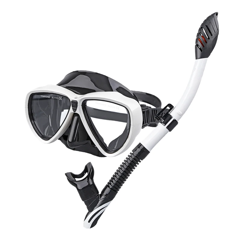 Aloma Anti-Fog Dry Snorkel Set Fashionable Colorful Silicone Diving Gear for Adults Free Breathing Equipment for Scuba Swimming