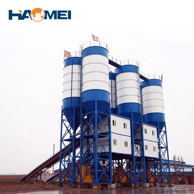 2024 New Low Cost Stationary Mini Concrete Short Load Batch Plant for Block Making