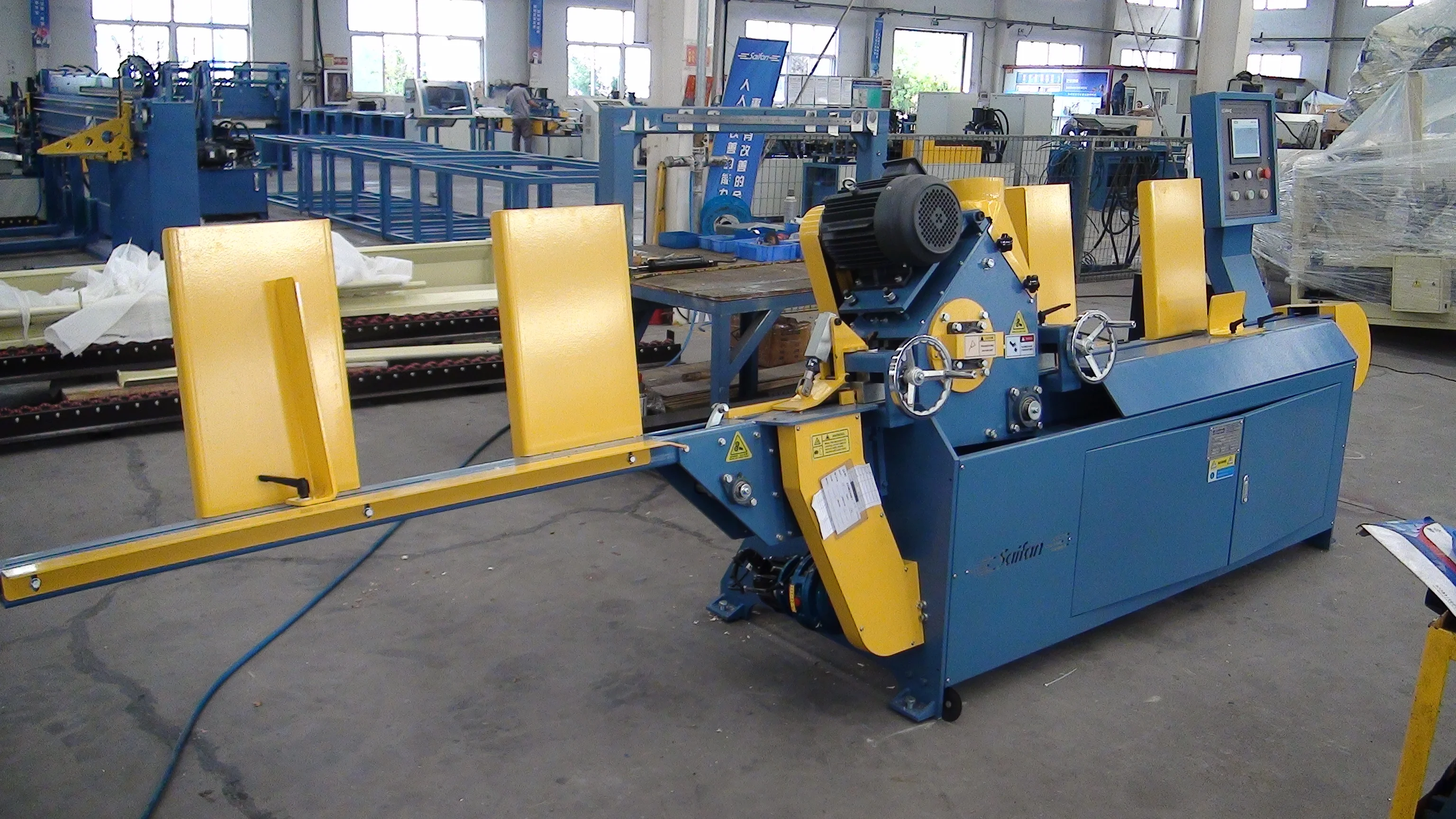 HICAS SF7030 wood pallet chamfer machine /wood pallet timber chamfering machine