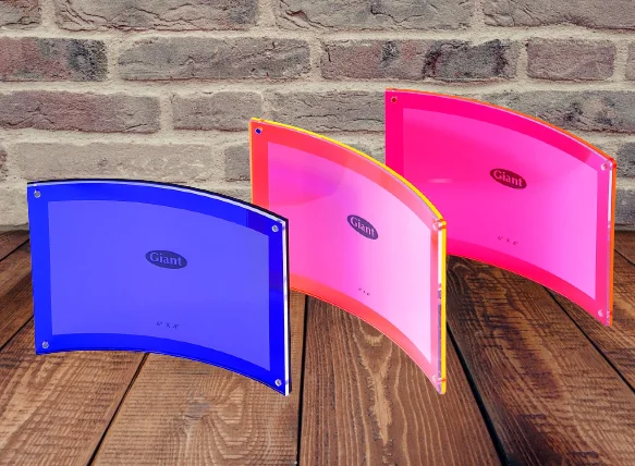 Premium Luxury Vintage Two-Sided Acrylic Magnetic Curved Picture Frame With Multiple Sizes