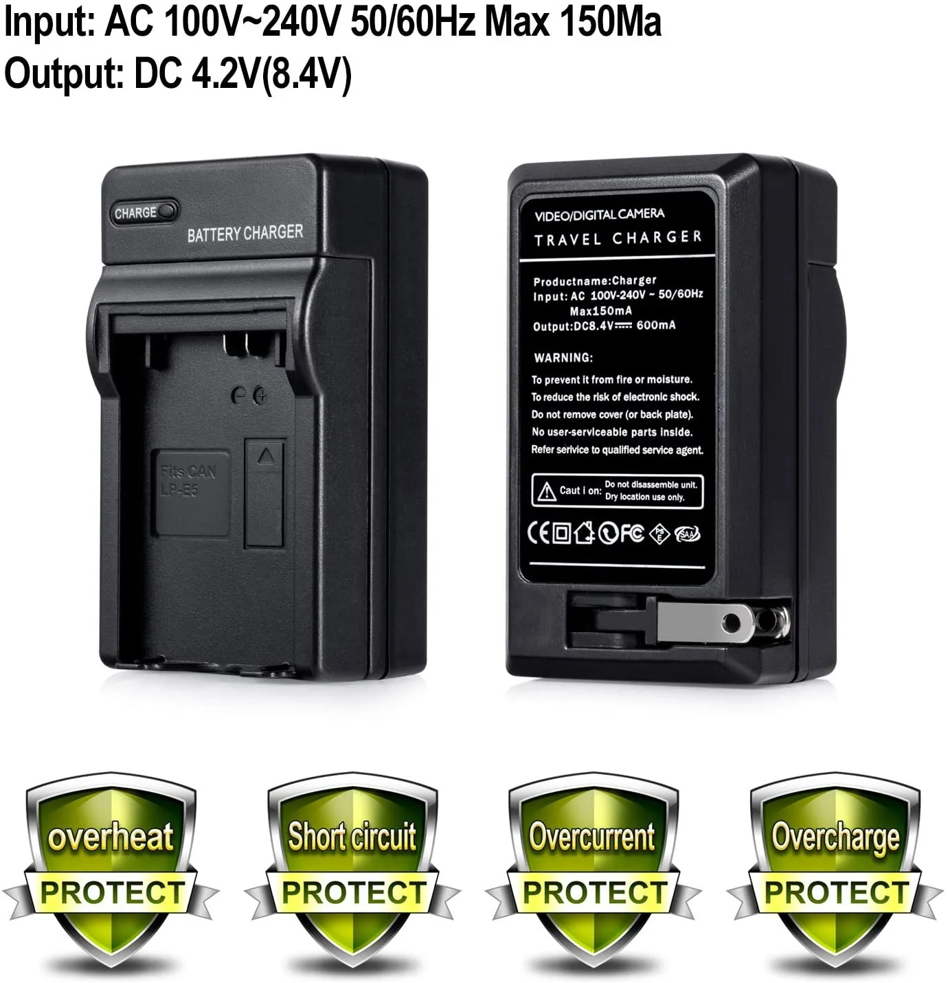 Зарядные устройства для камеры Canon LP-E5 EOS Rebel XS T1i XSi 1000D 500D 450D X3/2