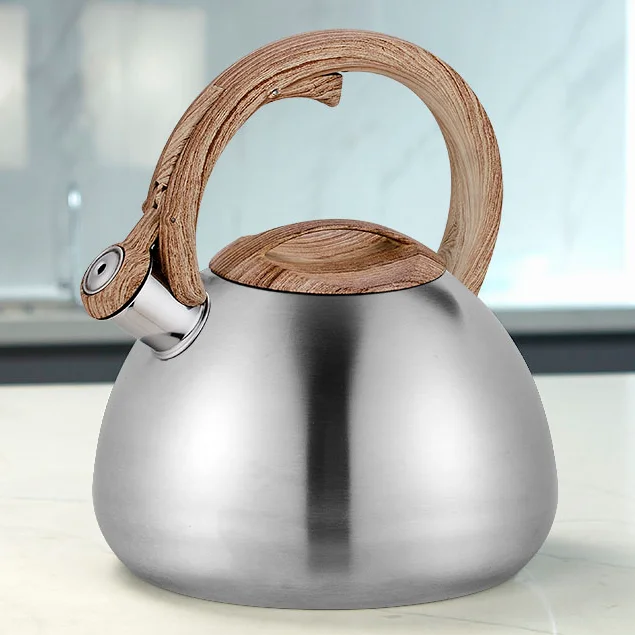 Customized Kitchen Gas Stove Metal Stainless Steel Whistling Water Kettle Teapots