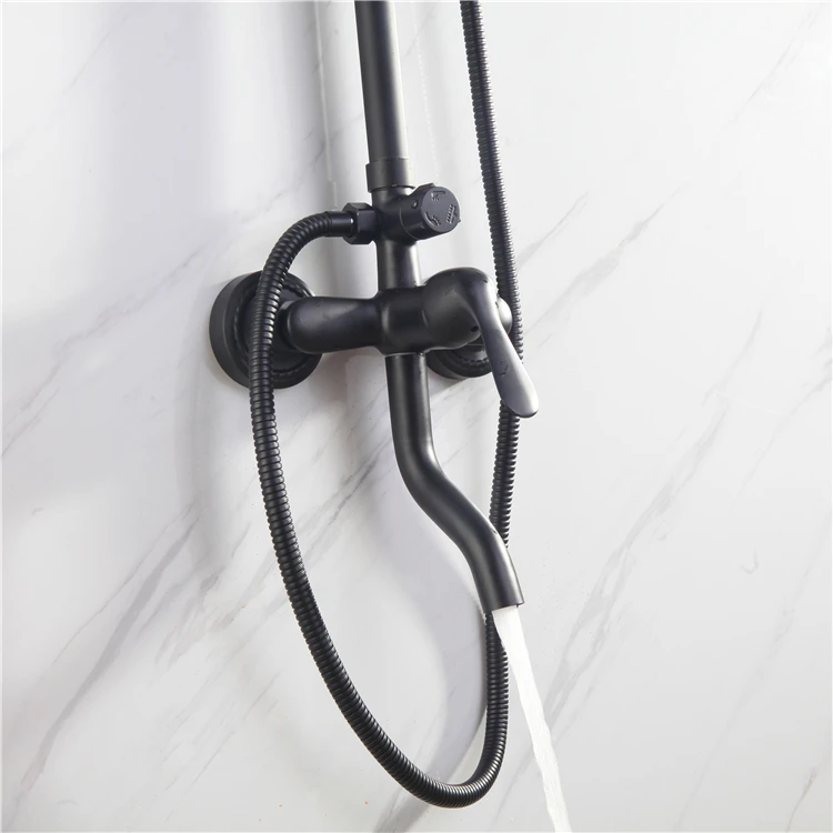 European black bath shower mixer tap faucet factory price BATH SHOWER SET bathroom faucet mixer