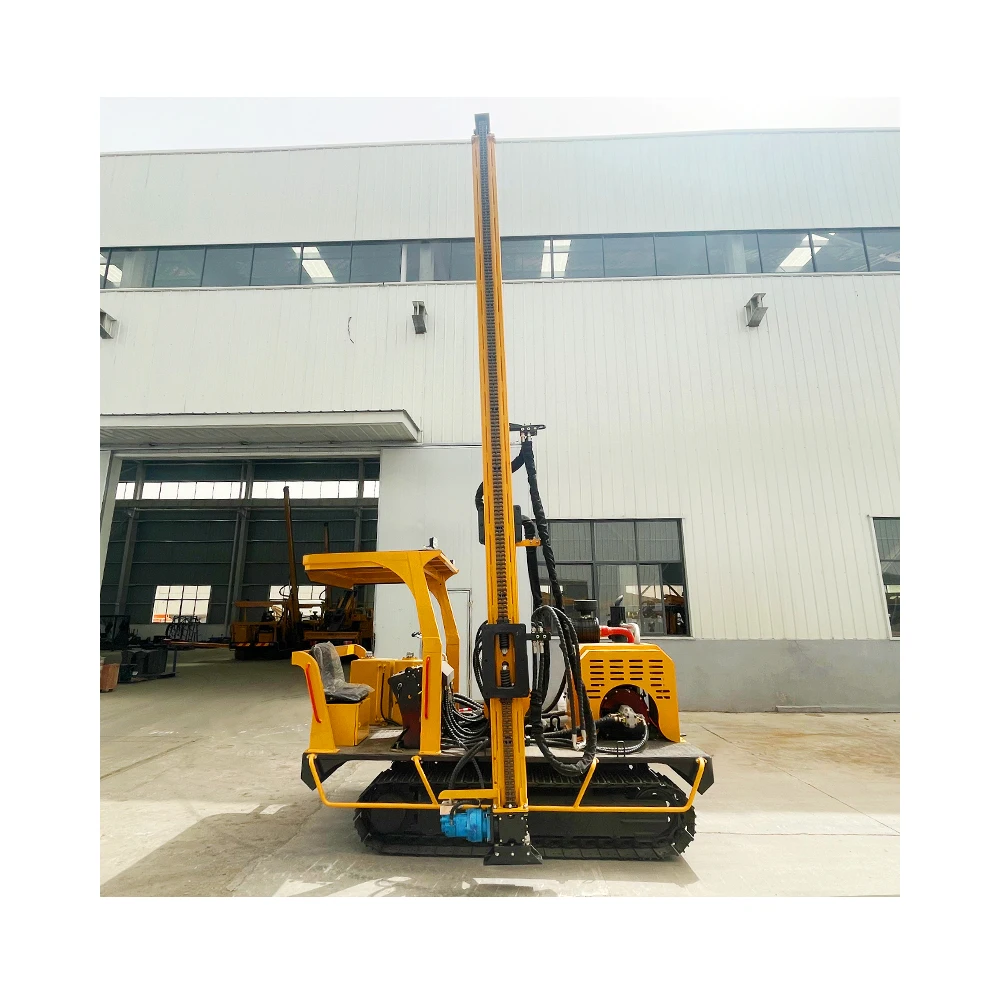 Ground Drilling Rig Pole Anchor Machine Hydraulic Helical Pier Driver