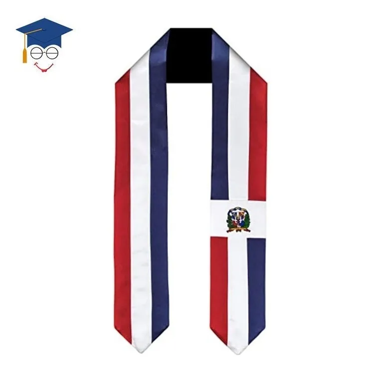 Bahamas Flag Graduation Stole Graduation Sash Graduation Scarf