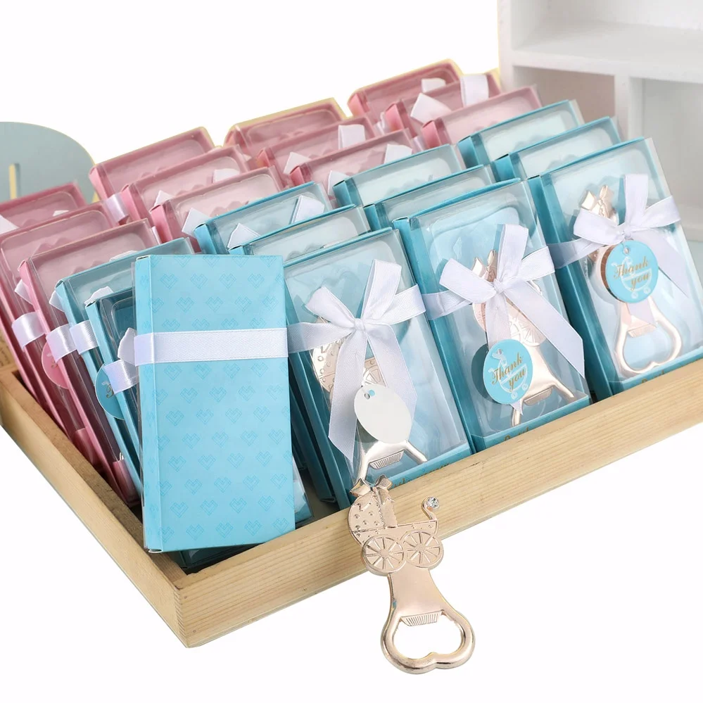
Baby Shower Baby Birthday Wedding Souvenirs Guests baby carriage Keepsake bottle opener 