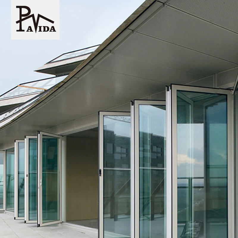 Australia standard bifold doors aluminium folding patio hurricane proof doors