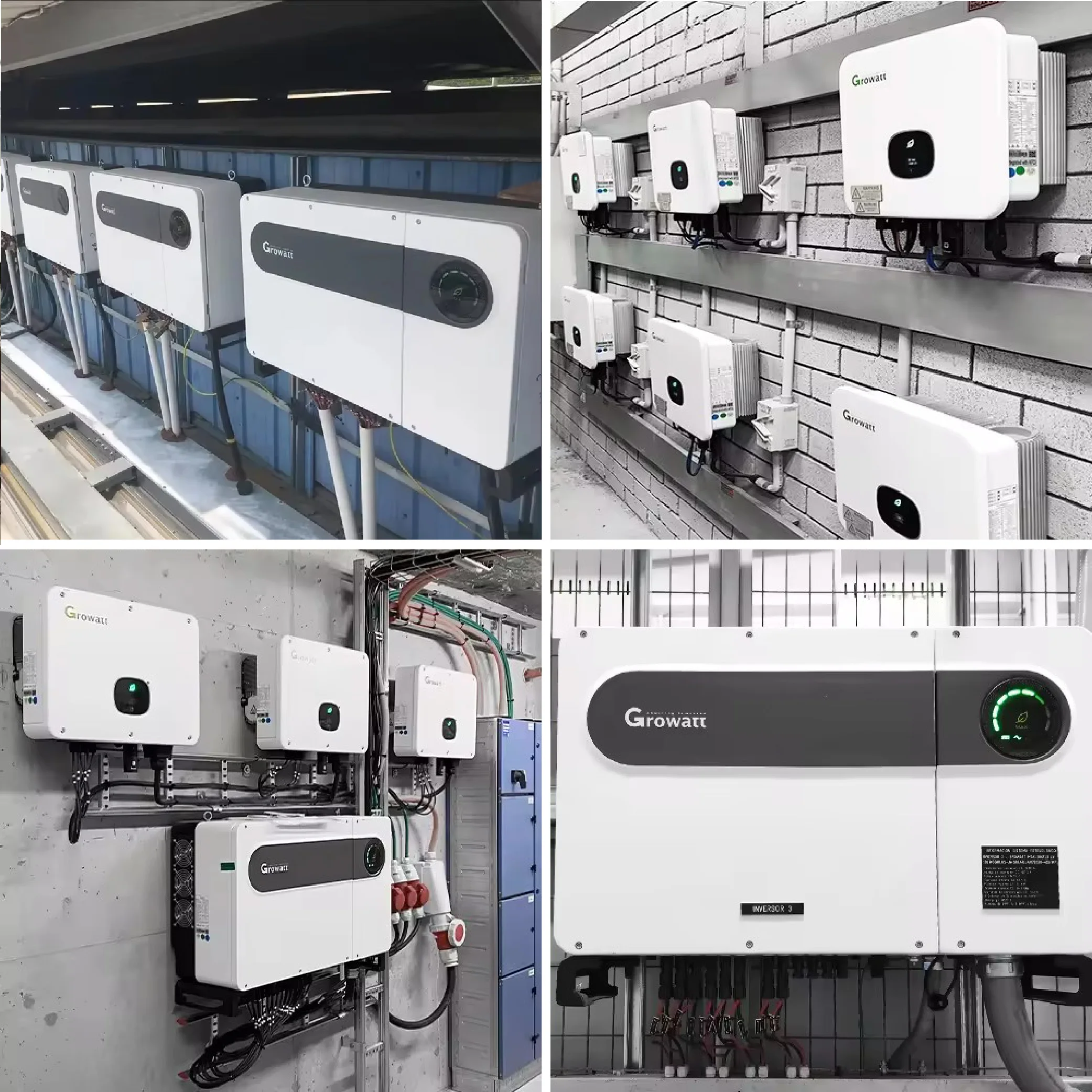 Лучшая цена Growatt 80kw 70kw 60kw 50kw решетчатый солнечный инвертор 200kw 500kw система Max 50ktl3 LV трехфазный для коммерческих