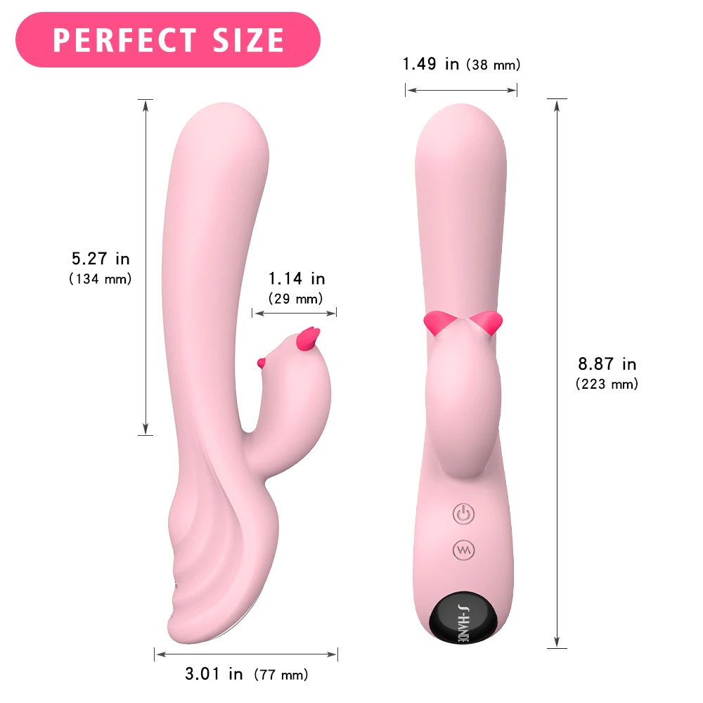 Beautiful Designed Female Women Vagina Massage Sex toy Clitoris Stimulator Electric Shock Power Rabbit Vibrator