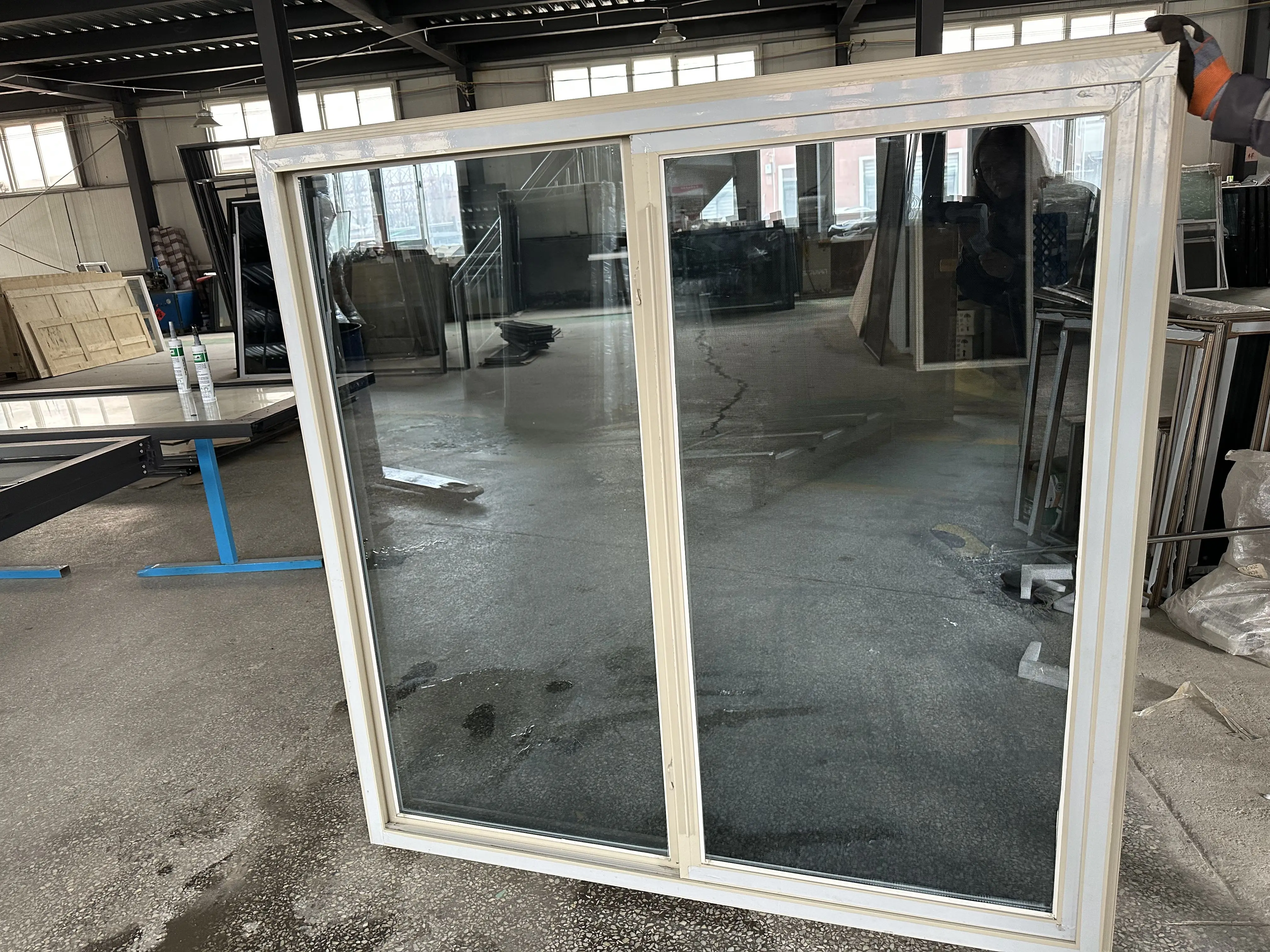 Florida Approval  Hurricane Proof Impact Glass Window  UPVC Resistant Horizontal Sliding Windows