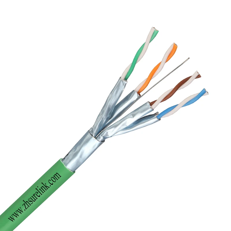  Сертифицированный 4 пары кабель sftp cat7 23AWG 550 мгц из чистой меди или CCA Интернет lan rj45 ftp
