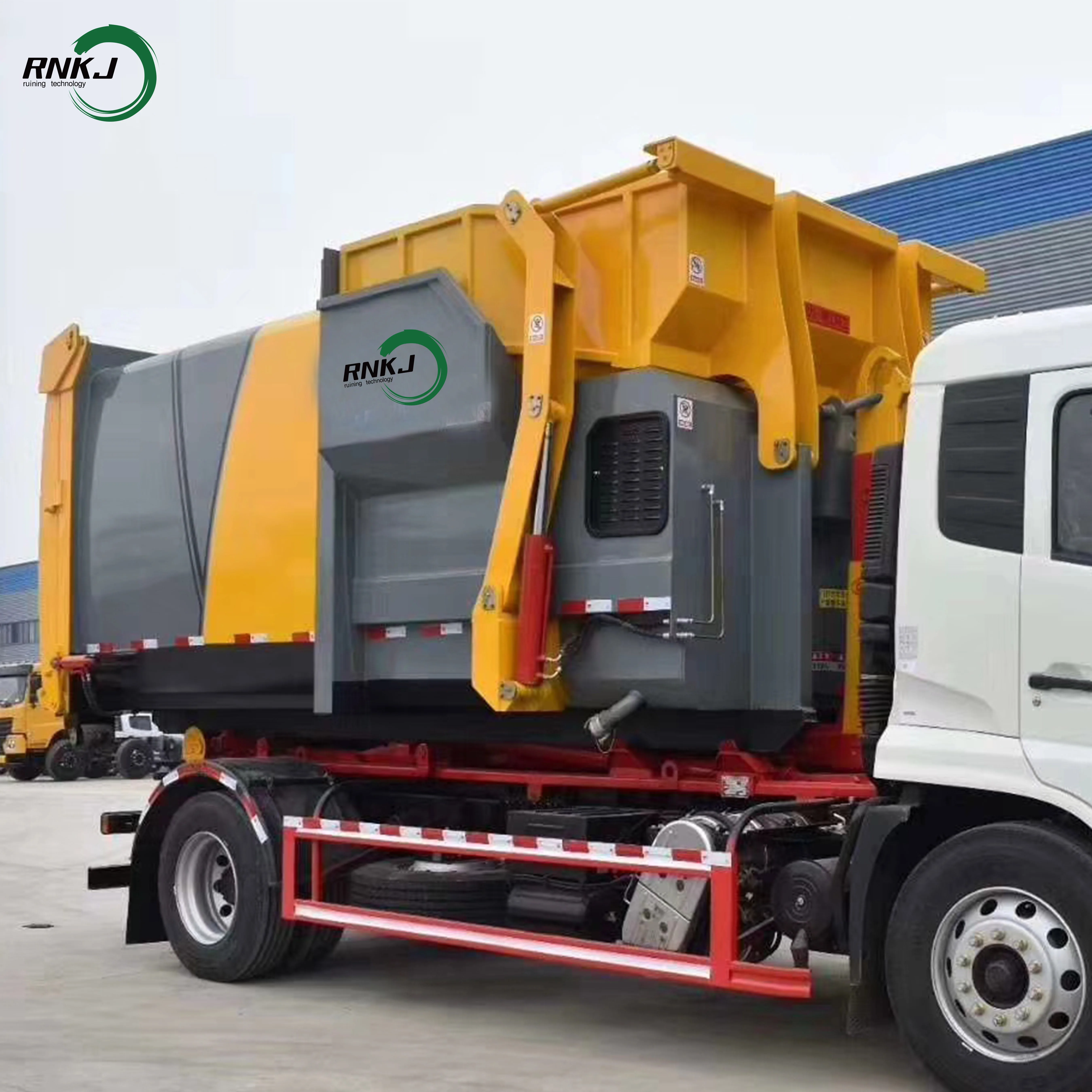 9m3 12m3 18m3 Garbage Compactor Bin Large Waste Treatment Machine for Sale