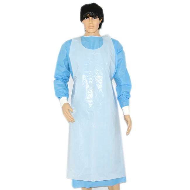 Водонепроницаемый Фартук из ПЭ, одноразовые прозрачные пластиковые фартуки