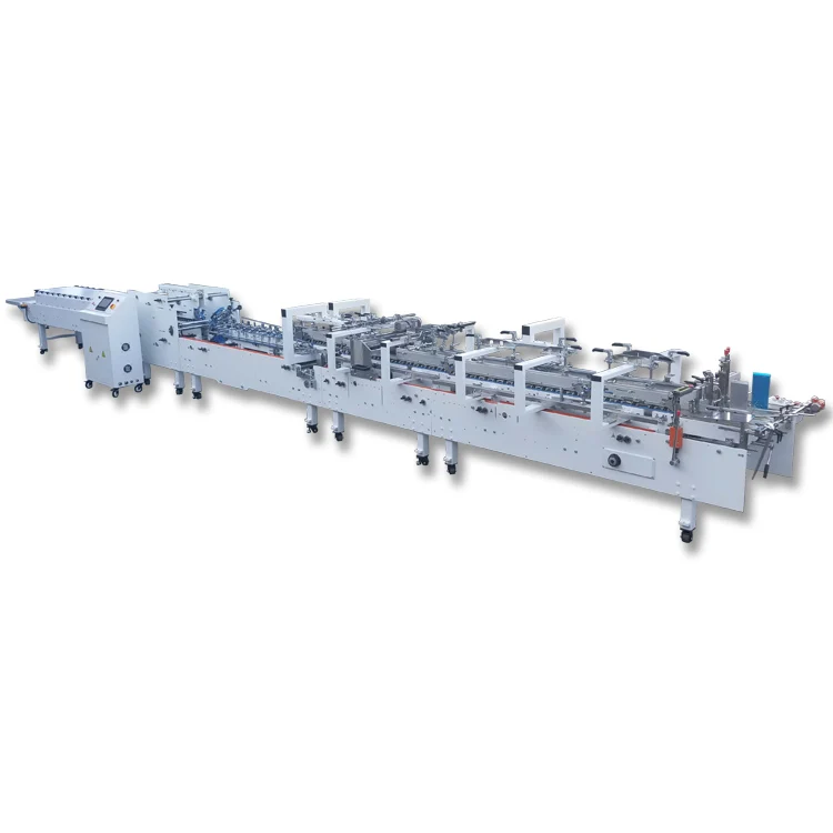 PRY-ZH-700D Fully Automatic Carton Board Folder Gluer With Crash-Lock Bottom