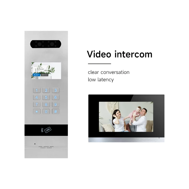 IP Video Intercom Door Camera With Monitor Video Door Phone System