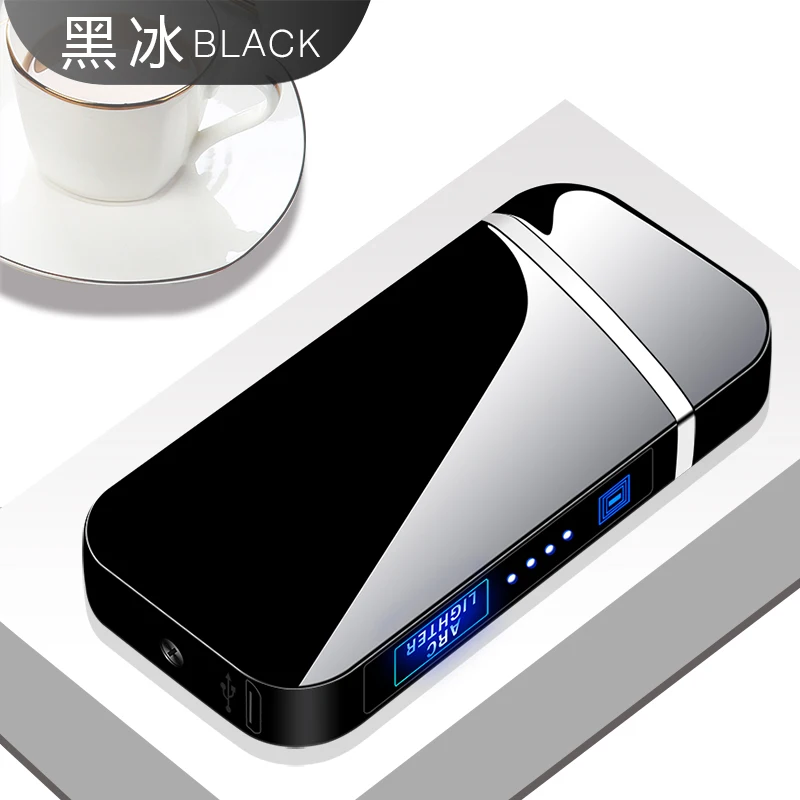 HL-319 фабрика изготовленный на заказ сплав цинка двойной электронные дуги usb Зажигалка