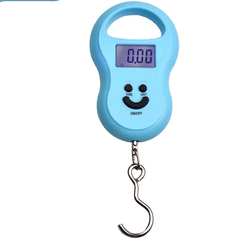 Mini Electronic Scale Portable 50kg Hanging Scale Digital Pocket Key Chain Weight Hook Kitchen Food Weight Gauge Measuring Tools