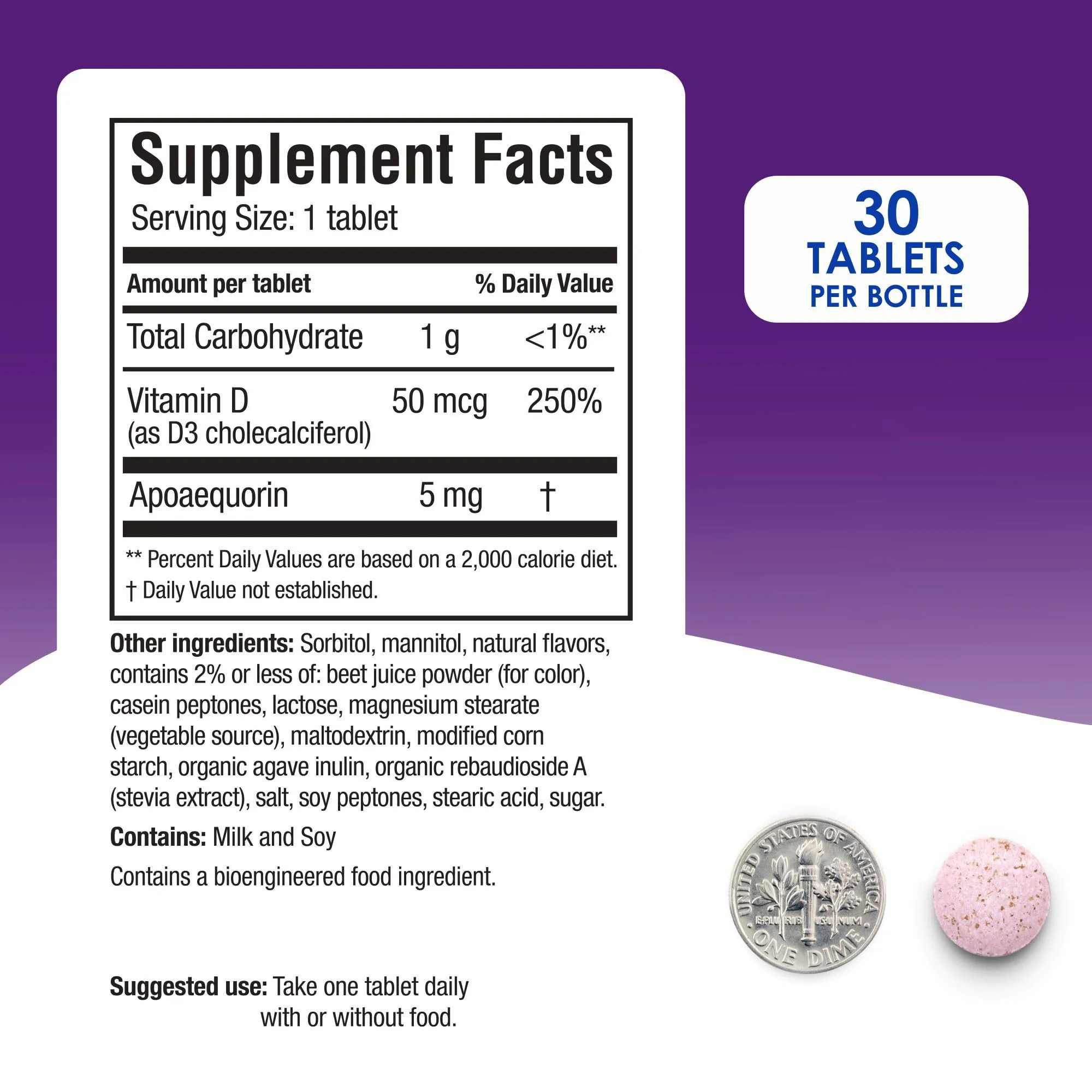 Improves Memory Tablet for GMP Certified Gluten-free Chewable Nootropics Brain Booster Supplement