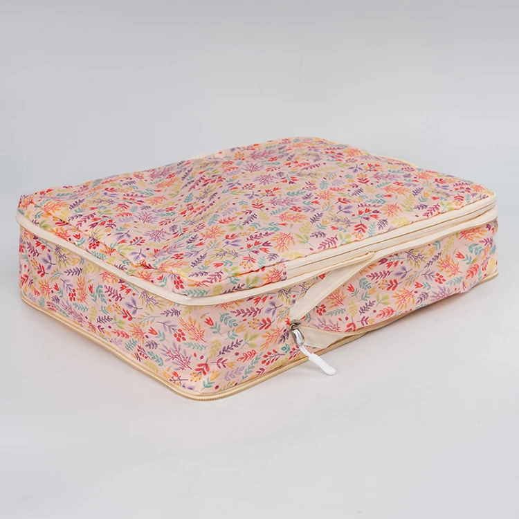 custom print 6set compression packing cubes for travel lightweight expandable travel organizer cubes