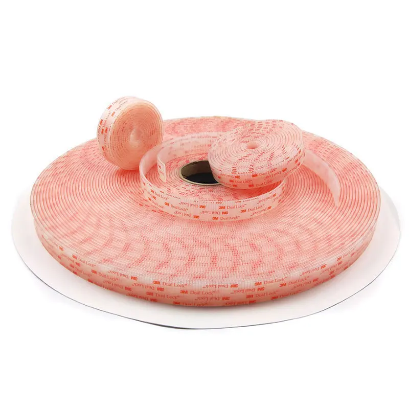 Reclosable Fastener Transparent Nylon Mushroom Hook & Loop Double Sided Adhesive Backed 3M SJ3560