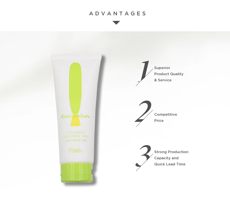 face wash packing moisturizing cream tube cosmetic plastic tube