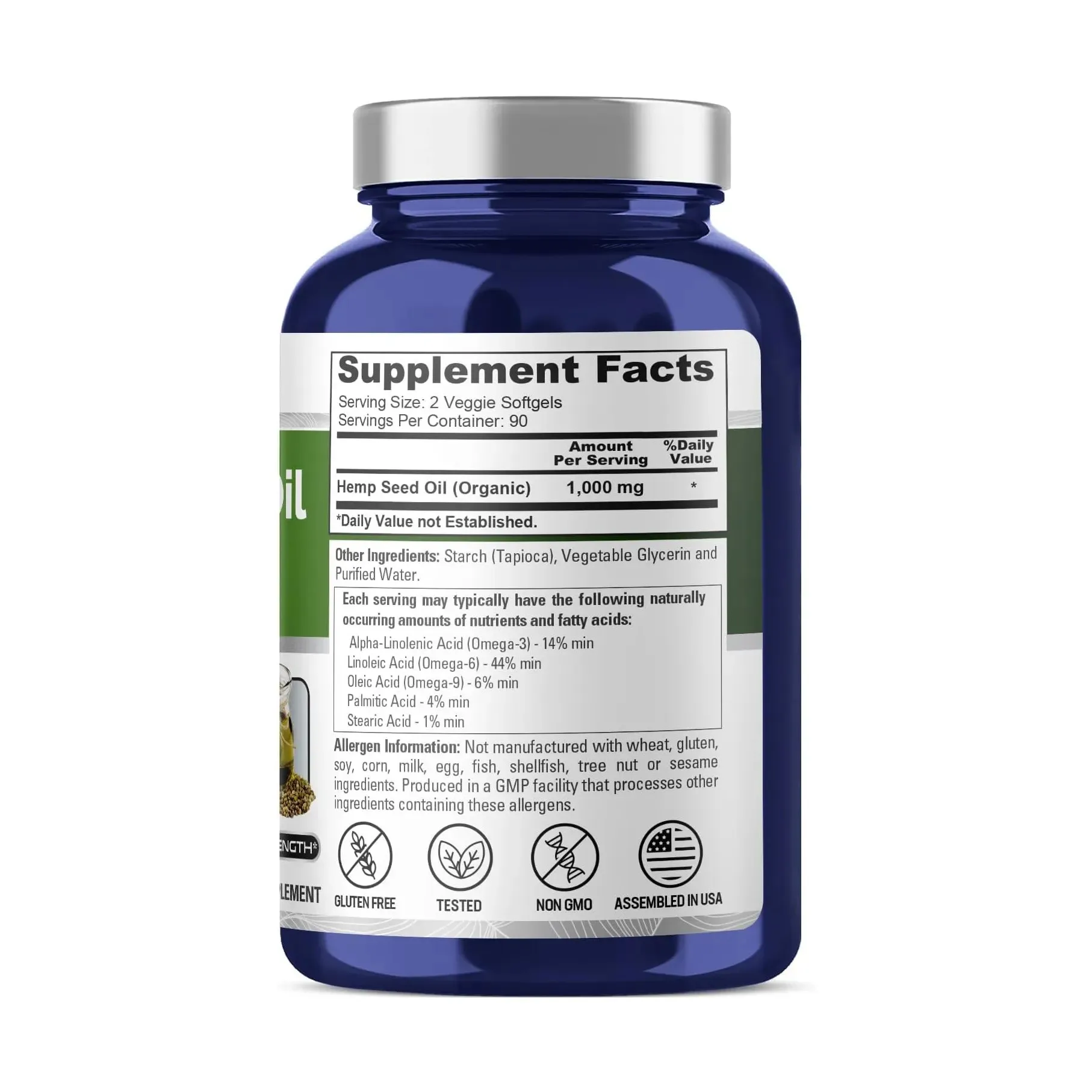 Wholesale Natural Organic Hemp Seed Oil Extract Soft Capsules Memory Sleep Hemp Soft Capsules Improve