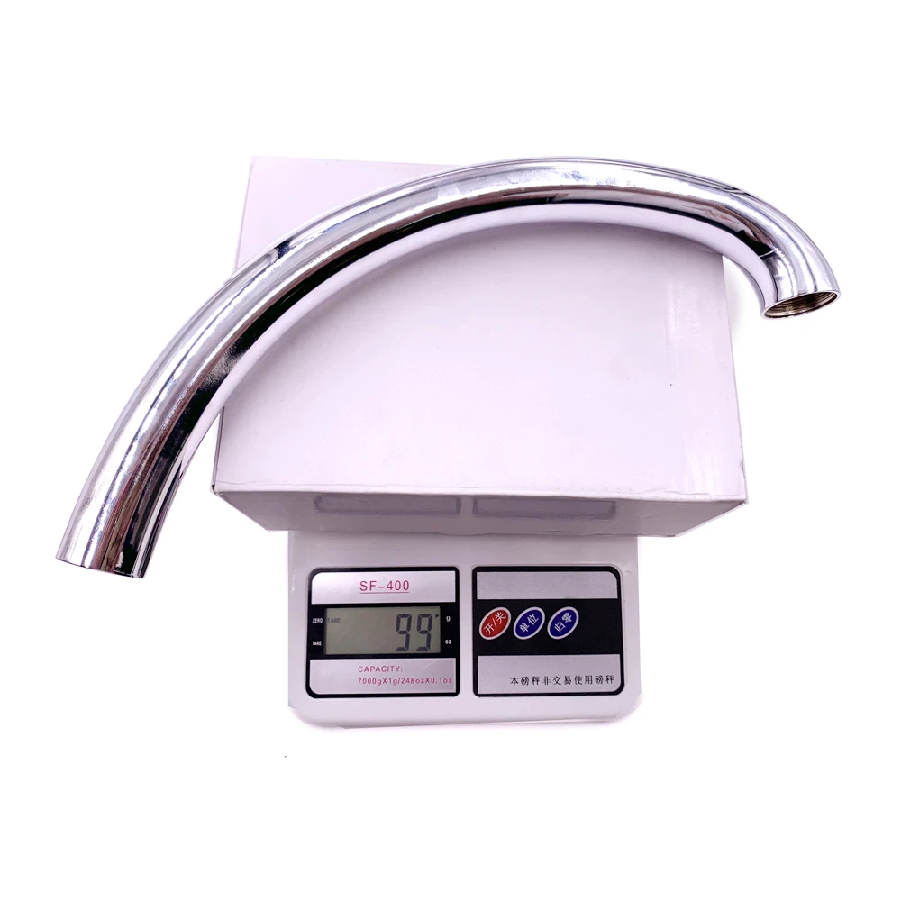 Stainless Steel 201 Chrome Plated Faucet Spout Tube Length 39cm