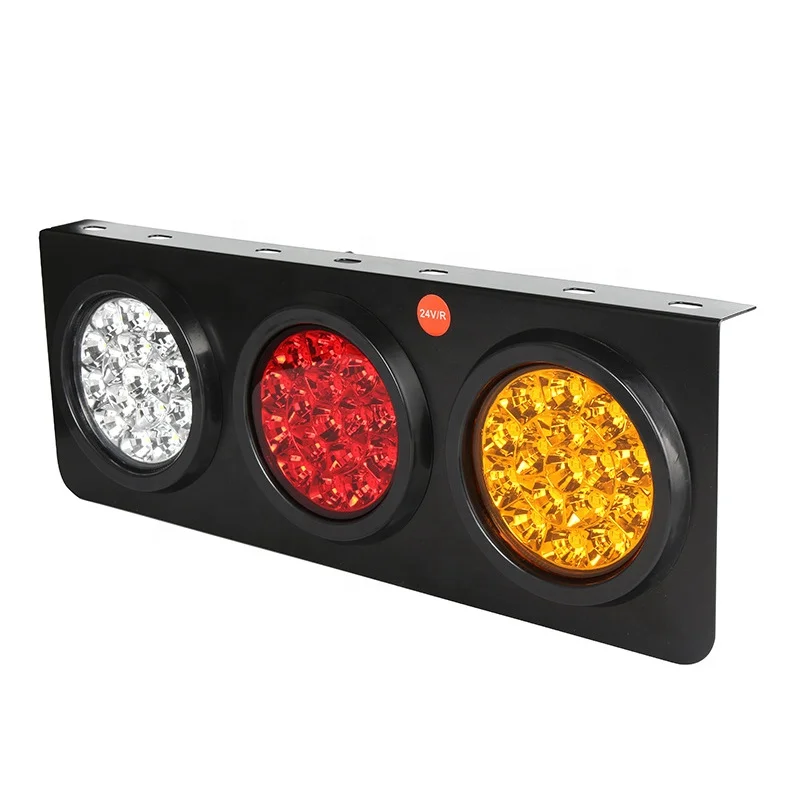 24V Stop Reverse Turn Signal Lights Led Trailer Truck Rear Combination Lamp For Caravan RV Camper Lorry Truck